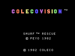 Smurf: Rescue in Gargamel's Castle screenshot 2 for Colecovision
